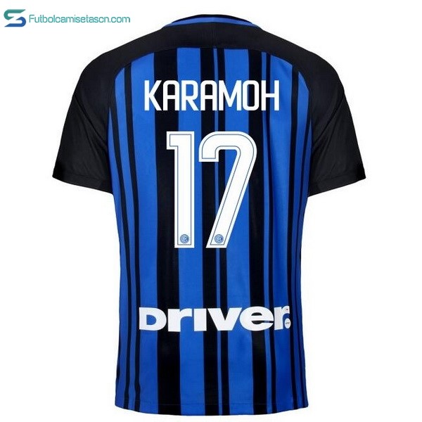 Camiseta Inter 1ª Karamoh 2017/18